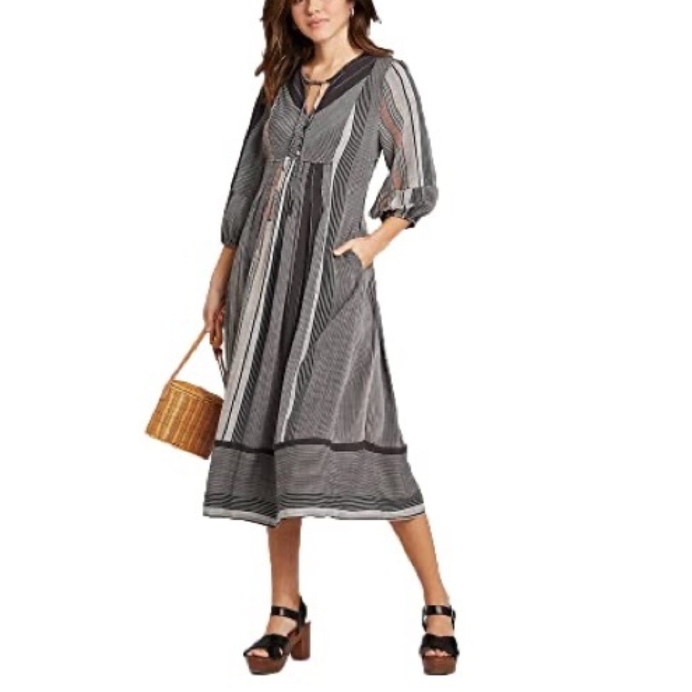 Universal Thread V-neck Midi Dress - Lg